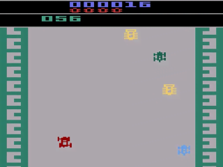Bump 'n' Jump title screen for Atari 2600